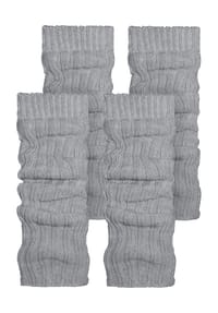 normani® - 2 Paar Strickstulpen mit wärmender Alpakawolle - Anthrazit