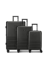 camel active Hanoi - Hanoi 4 Rollen Kofferset 3-teilig mit Dehnfalte - black