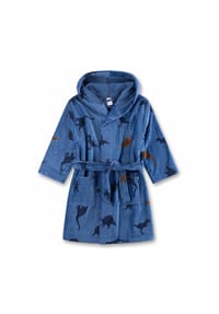 Sanetta - Jungen Bademantel - Kids, Bademode, Baumwolle, Kapuze, Taschen, Motiv - Blau