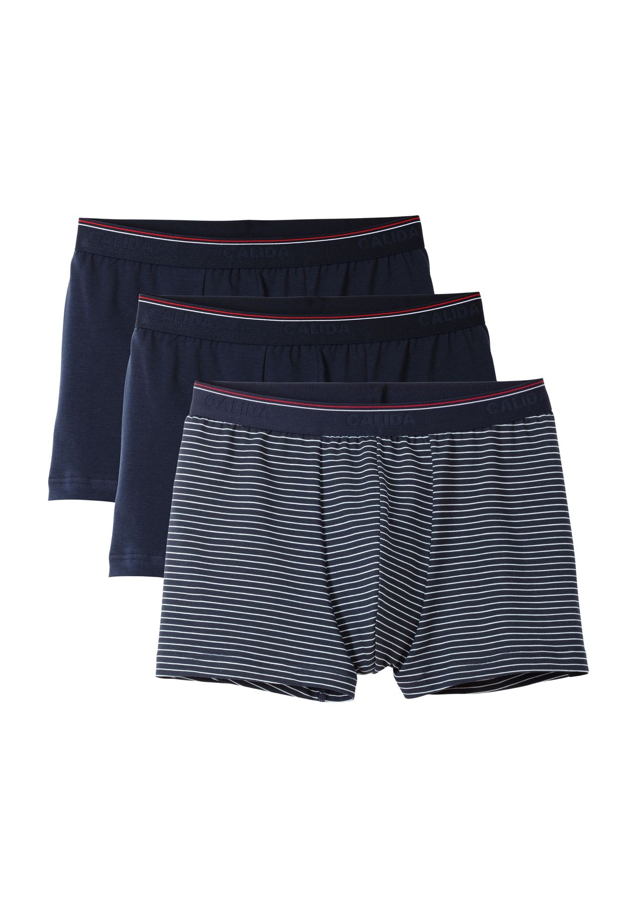Calida Herren Rot 3P Natural Benefit Boxer Marine/ Baumwolle X-Large - Bild 9