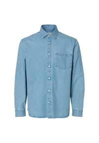 SELECTED - Jeanshemd, gerader Schnitt, Langarm, Kent-Kragen, für Herren - 182315 LBLUE DENIM