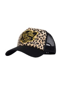 QUEEN KEROSIN - Trucker Cap mit Leopardenoptik Wildcats - leo