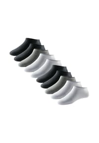 SCHIESSER - Sneaker Socken 10er Pack Bluebird - Schwarz / grau / weiß