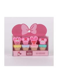 Disney - Disney Minnie Mouse Fluor Marker Bunte Marker fürs Bullet Journal & No - Rosa 14x13x3,2 cm