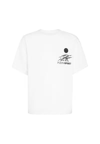 PLEIN SPORT - T-Shirt Rundhalsausschnitt Ss TIGER - black+greenfluo