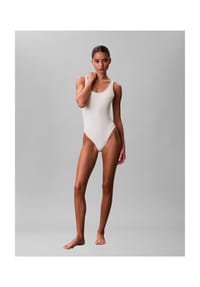 Calvin Klein - Badeanzug, Rückenausschnitt, für Damen - SNF 20186 STRIPE W