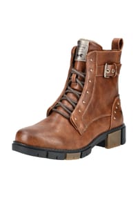 MUSTANG® - Lederimitat Stiefelette - Cognac