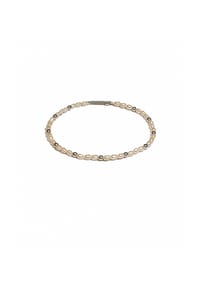DI PERLE® DI PERLE Schmuckkollektion - Süßwasser Zuchtperlen Armschmuck Armband aus 925er Silber rhodiniert, 18,5 cm - weiß