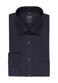 OLYMP - Hemd, uni, Modern-Fit, Baumwolle, für Herren - 68 SCHWARZ
