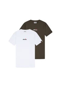 ellesse - Herren T-Shirt 2er Pack - OLLIO 2, Kurzarm, Rundhals, Logo, Baumwolle, einfarbig - Dunkelblau
