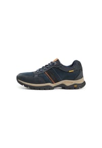 camel active - Sneaker, Leder, Textil-Futter, für Herren - 236 ASPHALT/BLAU