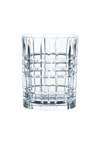 Nachtmann Square Whiskey, 4er Set, Whiskyglas, Kristallglas, 345 ml - SQUARE - Transparent