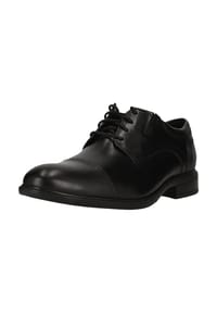 CLARKS® - Businessschuhe Steadwell Cap mit rutschfester Sohle - 1216 Black Leather