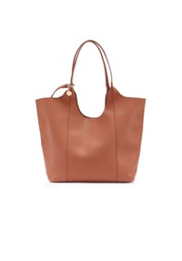 Apple of Eden - Shopper VALETTA mit Magnetknopf zum Verschließen - Cognac