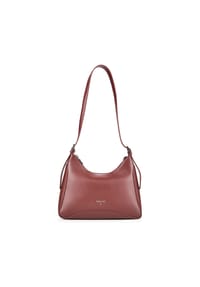 PATRIZIA PEPE - Umhängetasche Leder 30 cm - hot brown
