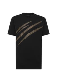PLEIN SPORT - T-Shirt SCRATCH - black/black
