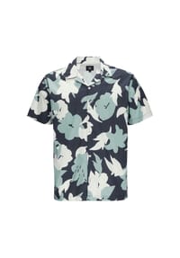 QS - Freizeithemd, Comfort Fit, Kurzarm, Reverskragen, für Herren - 58A0  BLUE