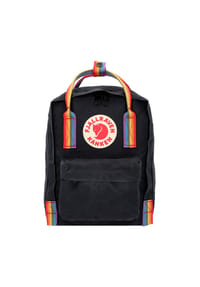 FJÄLLRÄVEN Kanken - Kanken Rainbow Mini City Rucksack 28 cm - black-rainbow pattern
