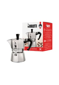 BIALETTI Espressokocher für 2 Tassen - MOKA EXPRESS - silber