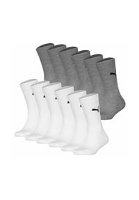 PUMA® - Kinder Socken 12er Pack - Easy Rider, ECOM, einfarbig, Logo - Grau
