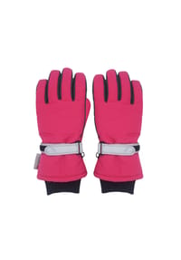 maximo® - KIDS-Thermofingerhandschuhe Reflektstreifen, 3M C-40 Thinsulate - anthrazit/schwarz