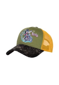 KING KEROSIN - Trucker Cap im Used-Look Split The Road - grün