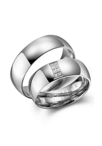 MARRYA - MARRYA MARRYA Titan Ringe Trauringe Eheringe Partnerringe - Herren Ring - silber