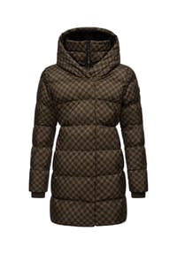 ragwear™ - Steppmantel Niara Print - Black