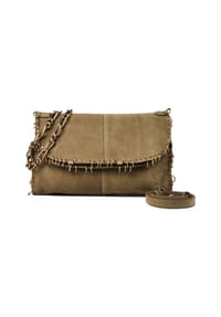 PATRIZIA PEPE Radical Boho - Radical Boho Schultertasche Leder 35 cm - lizard green suede