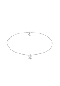 elli. - Halskette Choker Stern Opal Astro 925 Silber - Silber