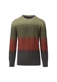 CASAMODA - Herren Pullover gestreift - Dunkelgrün