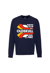 OLDSKULL - Sweatshirt Retro Tokyopolis mit coolem Print - Dark green