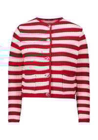 zero - Strickjacke, Eingrifftaschen, für Damen - 1841 CREAMRED