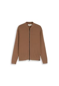 DENIM TOM TAILOR - Cardigan, Stehkragen, für Herren - 28862 MALT BROWN
