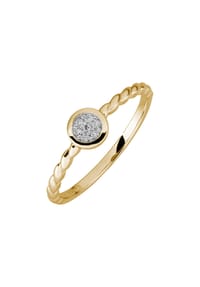 LYOMI - Ring 585/- Gold 7 Diamant Lab Grown 0,05ct. - mehrfarbig