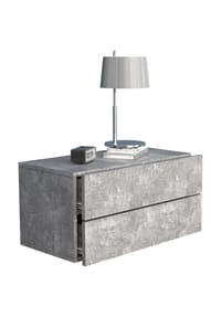 VCM. - Nachtschrank | Wandschublade | Wandboard | Nachttisch | Maße ca H. 30 x B. 60 x T. 32 cm - Usal L 60 cm - Anthrazit