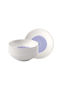 Villeroy & Boch Dessertschalen Fleur Couleur ø 13,2 cm 6er Set - FLEUR - blau