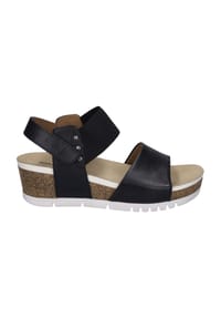 Seibel - Sandaletten "Quinn 09", Leder, Keilabsatz, Weite G, für Damen - 100 SCHWARZ