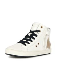 GEOX - Lederimitat/Textil Sneaker - Ivory