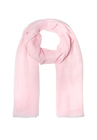 Seasons of April - Damen Seidenschal Alessandra Schal Elegant, dünn, leicht & weich, mit kurzen Fransen - babyblau