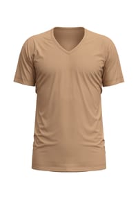 CALIDA - Herren Kurzarm-Shirt, V-Neck Natural Cooling - invisible
