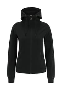VENICE BEACH - Sweatjacke "Kirsty", Stehkragen, Tunnelzug, für Damen - 990 BLACK