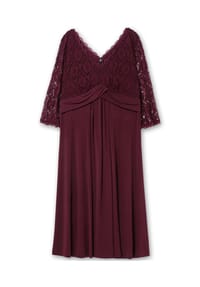 sheego - Abendkleid - burgund