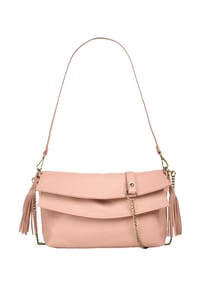 Samantha Look - Umhängetasche Echt Leder, Made In Italy - alt-rosa