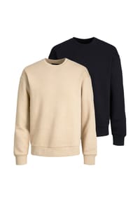 JACK & JONES - Sweatshirt 2er Pack Star - Crockery