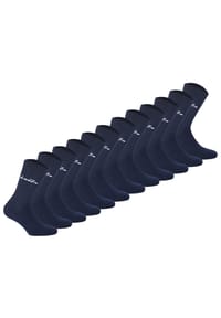 diadora - Unisex Socken, 12er Pack - Sportsocken, Baumwolle, Logo, einfarbig - Dunkelblau