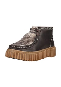 CLARKS® - Leder Stiefelette TORHILL MOSS - Dunkelbraun