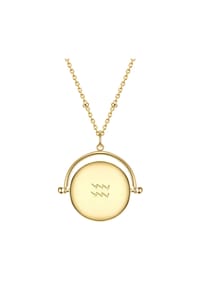 GLANZSTÜCKE MÜNCHEN - Damen Kette aus 925/- Sterling Silber in Gelbgold mit Zirkonia - gelbgold