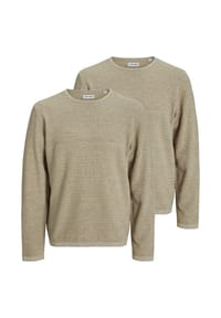 JACK & JONES - Pullover 2er Pack George - Cloud dancer