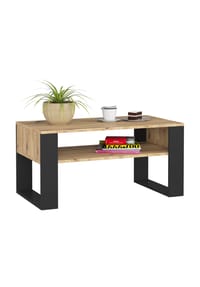 Akord - Domi Couchtisch - artisan-eiche/schwarz